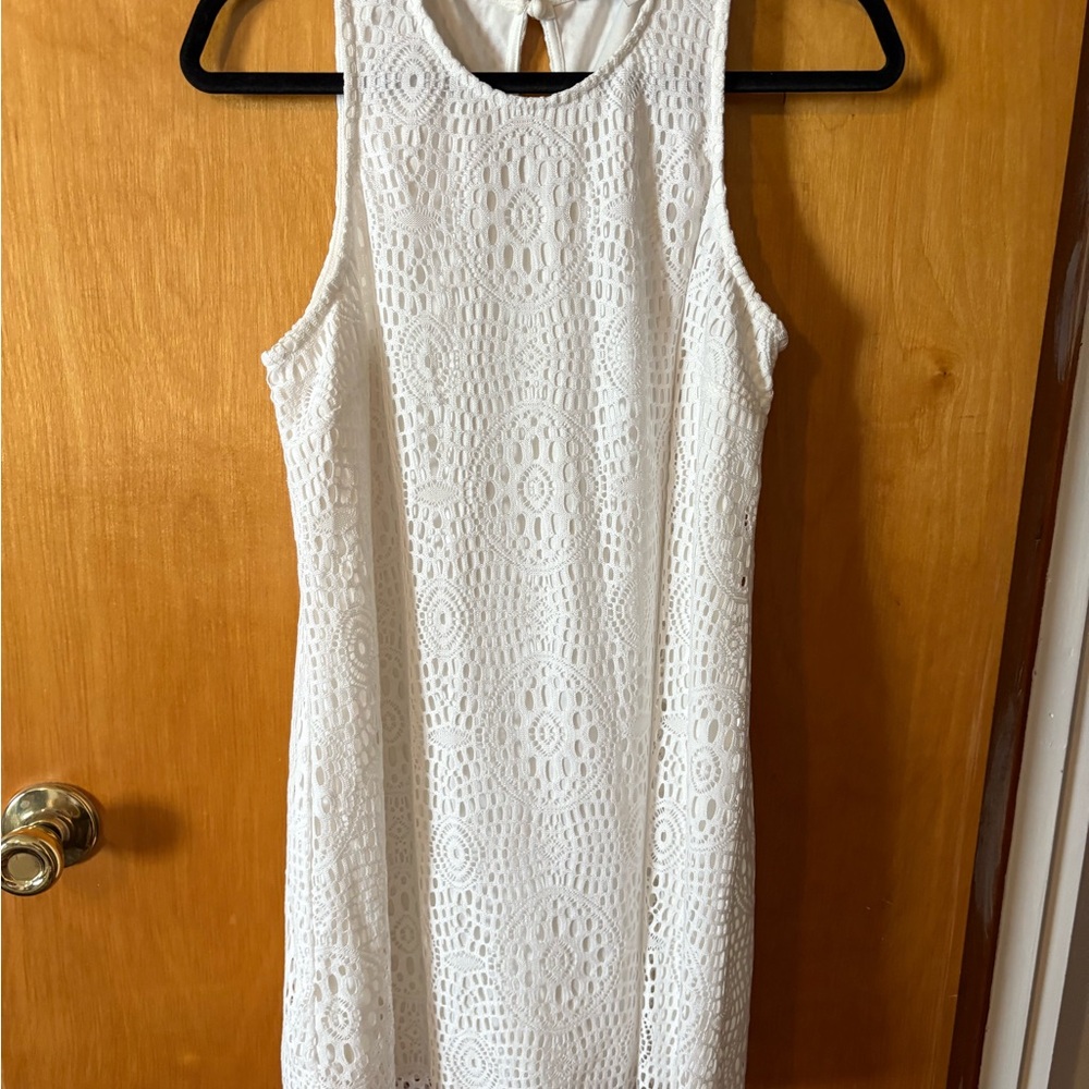 Speechless White Lace Mini Dress